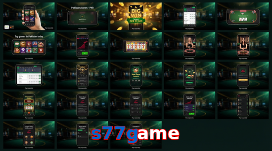 Main screen of S77game bet page for PK players
