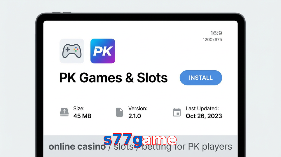 Game list for S77game gameapk section
